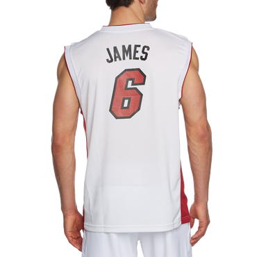 Adidas Men's Miami Heat Lebron James NBA Replica Jersey
